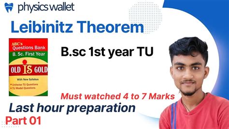 Leibnitz Theorem Successive Differentiation B Sc St Year Tu