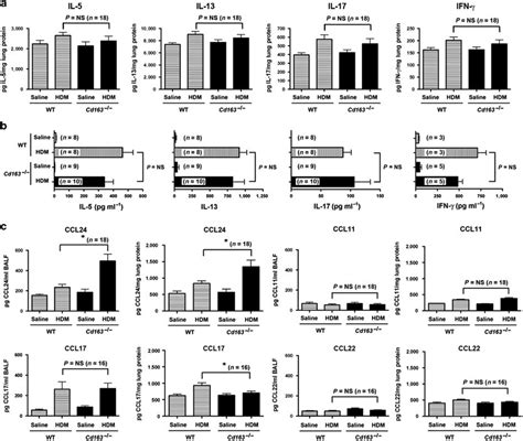 Ccl Is Increased In The Lungs Of House Dust Mite Hdm Challenged