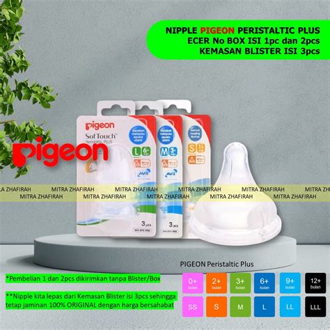 Jual Dot Pigeon Peristaltic Plus Untuk Botol Wide Neck Ukuran Ss S M L