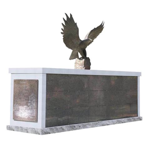 Niche Columbarium With Carving Statue For Cemetery China Granite