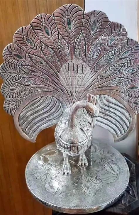 Silver Plated Peacock Statue At Rs 18000 Silver Statues In Udaipur