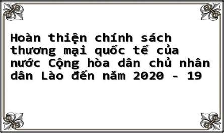 Hoàn thiện chính sách thương mại quốc tế của nước Cộng hòa dân chủ nhân