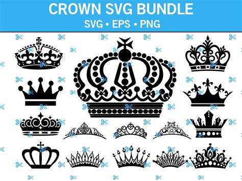 15 Crown Svg Bundle King Crown Svg Queen Crown Svg Diva Crown Svg