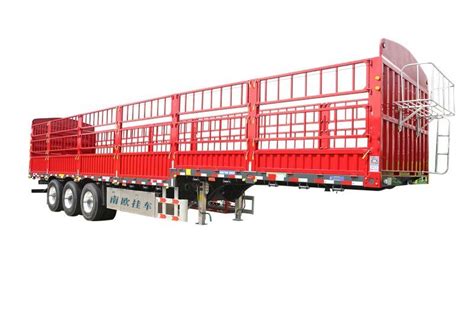 Tri Axle Fence Trailer Dropside Decks Cargo Semi Trailer Ton Fence