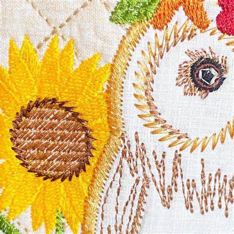 Fall Flower Owl Banner In The Hoop Sookie Sews