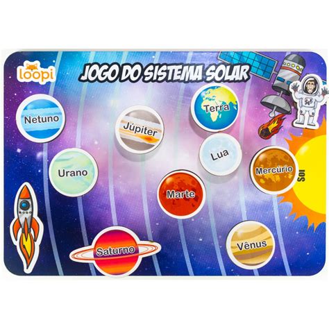 Jogo De Sistema Solar - Jogo do Sistema Solar - T0016 - Loopi Toys - Kits e Gifts | Loja de ...