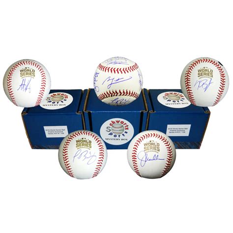 Chicago Cubs Signed Mystery Box 2016 World Series Baseball Limited To 108 Pristine Exclusive