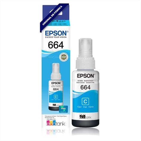 Refil De Tinta Epson Ciano T664220 Al InterSupri