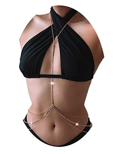 Rhinestone Body Chains Jewelry For Women And Girls Sexy Belly Waist