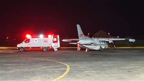 Salvando Vidas primeiro atendimento de UTI aérea é feito a noite