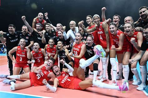 T Rkiye Kad N Milli Voleybol Tak M Avrupa Ampiyonu