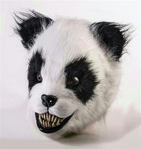 Scary Panda Latex Adult Animal Mask | eBay