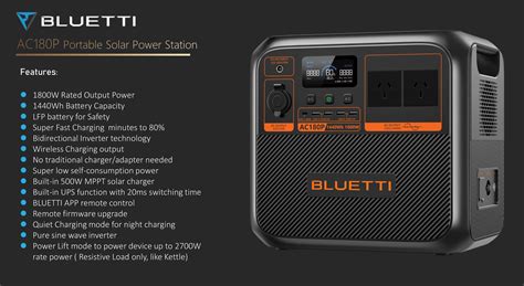 Bluetti Ac180p 1800w 1440wh Power Station Dg Phaser Fpv