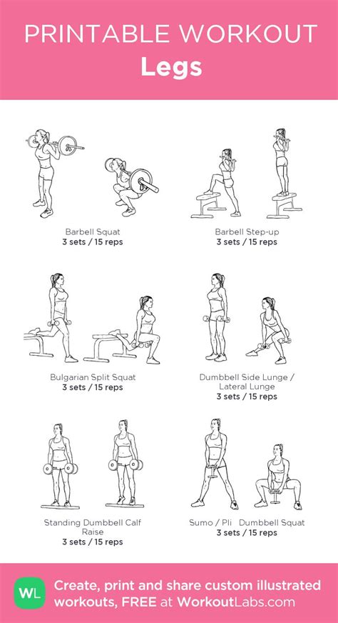 The Printable Workout Guide For Women