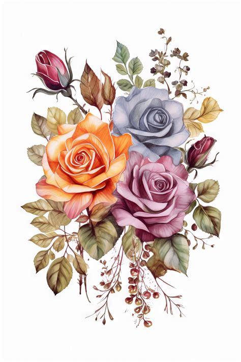 Premium AI Image | Watercolor Floral Thank You Illustration on White ...