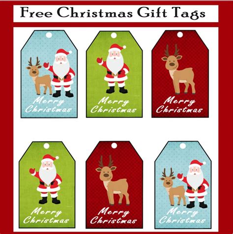 Free Printable Christmas Gift Tags Printables Mom