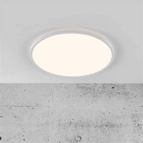 Plafonnier Classique Plastique Blanc Module Led Nordlux Oja D Cm