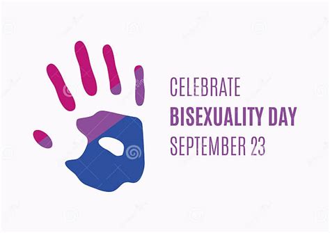 Celebrate Bisexuality Day Vector Stock Vector Illustration Of