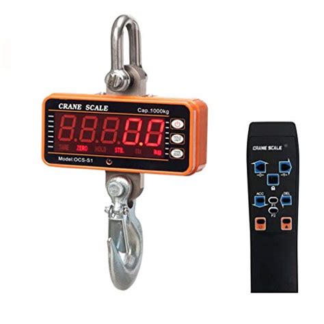 1000kg 2000lb Aluminum Digital Crane Scale Heavy Duty Compact 1t