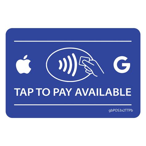 Tap To Pay Available Decal