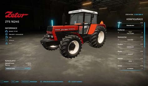 ZETOR ZTS 16245 V1 0 FS22 Mod Farming Simulator 22 Mod