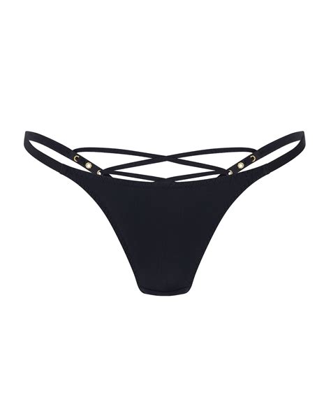 Raphaella Thong In Black By Agent Provocateur