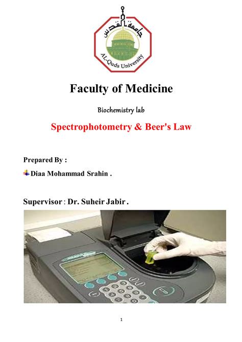 Spectrophotometry And Beer S Law Pdf