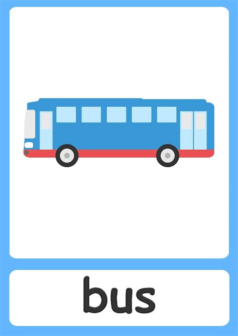 Transport flashcards for kids!