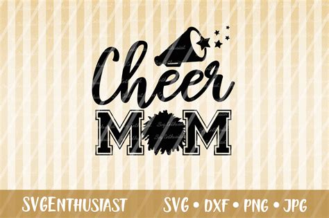 Cheer Mom Svg Cut File Graphic By Svgenthusiast · Creative Fabrica