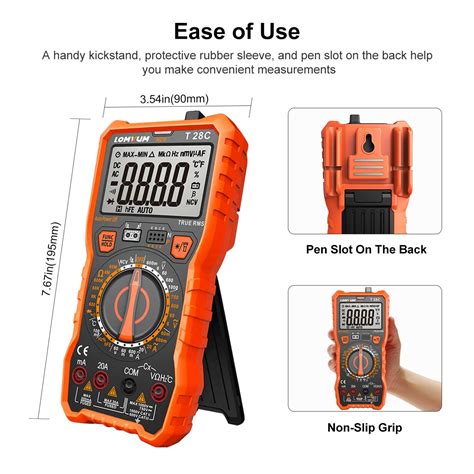 Mua Digital Multimeter Lomvum Trms Counts Electrical Tester Ac Dc