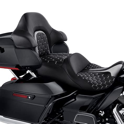 C C Rider Touring Seat Driver Passenger Seat With Backrest For Harley