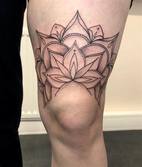 Amazing Above Knee Tattoo With Meaning November