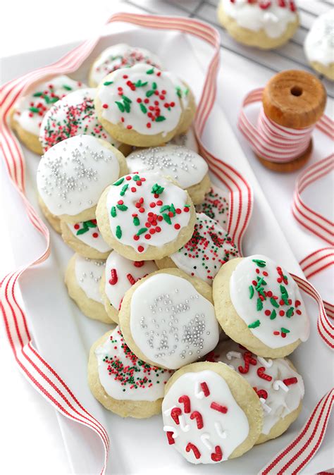 Italian Almond Ricotta Cookies Sprinkle Bakes