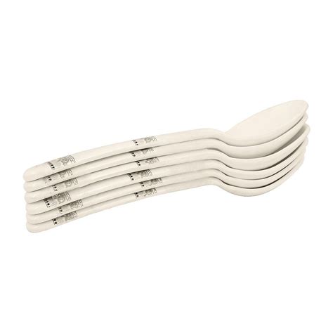 Order Sky Melamine Dinner Spoons Grey Sturdy Cutlery Set Modern