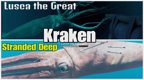 Kraken Lusca The Great Stranded Deep YouTube