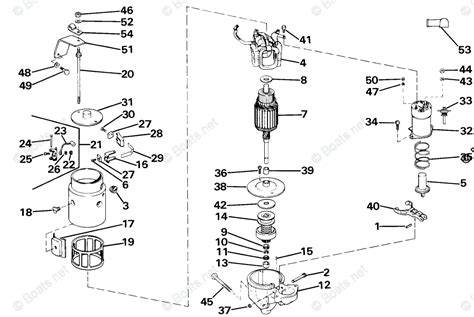 OMC Sterndrive 2 50L 150 CID Inline 4 OEM Parts Diagram For Starter