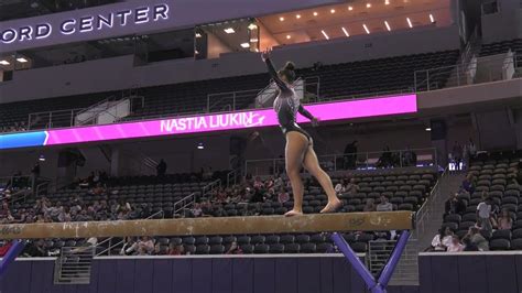 Nina Ballou Balance Beam 2022 Nastia Liukin Cup Youtube