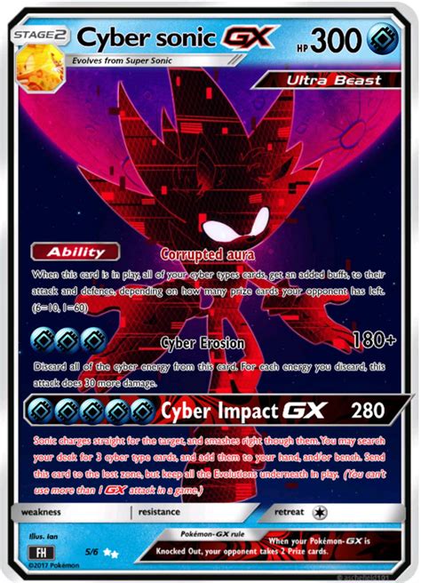 Cyber Sonic Gx Card By Skymemes On Deviantart