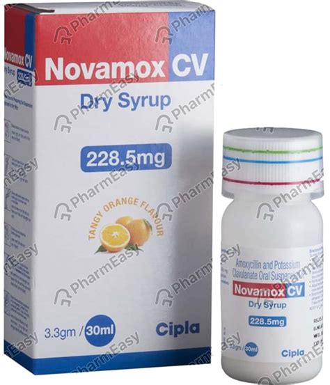 Buy Novamox Cv 228 5mg Orange Flavour Bottle Of 30ml Dry Syrup Online At Flat 15 Off Pharmeasy