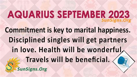 Aquarius September 2023 Monthly Horoscope Predictions Sunsigns Org