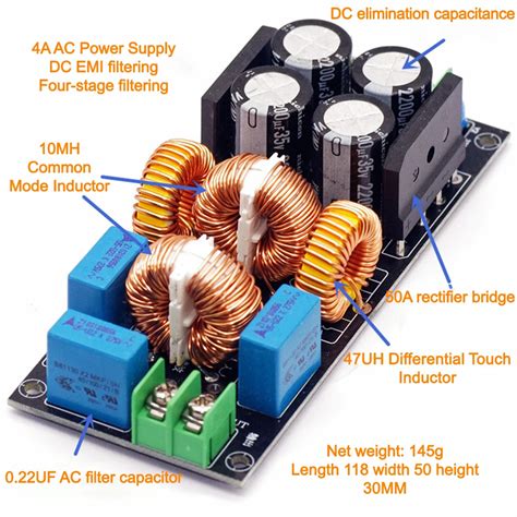 4A 10A 20A AC G Filteri EMI Elektromagnetik Ara T Rma Filteri EMC Ses G