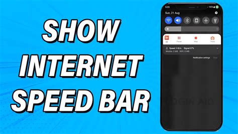 How To Show Internet Speed On Notification Bar 2022 Enable Internet