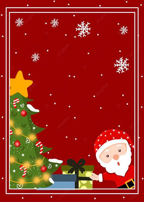 Fondo De Navidad Con Santa Claus Y árbol De Pantalla Imagen Para