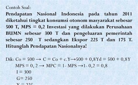 Contoh Soal Menghitung Pendapatan Nasional Koleksi Gambar