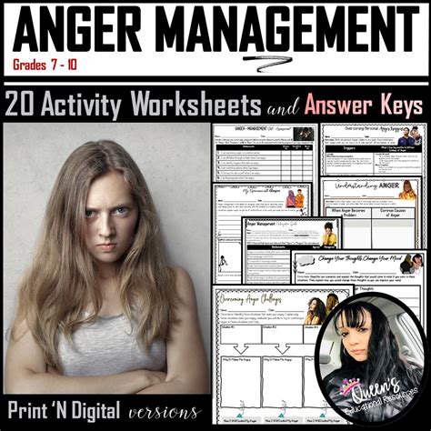 Anger Management Worksheets For S Pdf Worksheets For Kindergarten