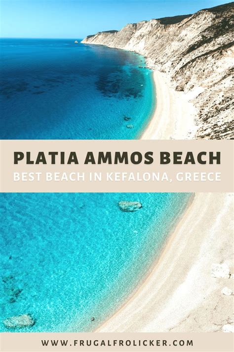 The Incredible Platia Ammos Beach In Kefalonia Frugal Frolicker