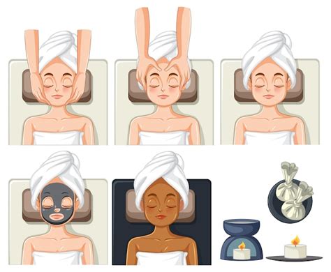 Vecteurs Et Illustrations De Massage Visage En Téléchargement Gratuit