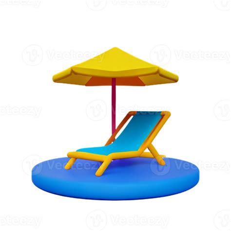 Summer Chair Beach Ai Generative 28885427 Png