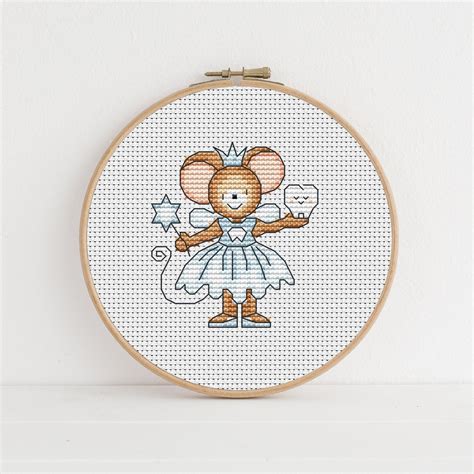 Furry Tales Tooth Fairy Mouse Cross Stitch Pattern Lucie Heaton Digital