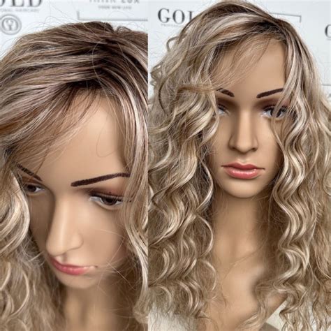 Twix Butterbeer blonde kręcone włosy cm peruka syntetyczna Belle Tress Hair Lux